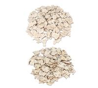RiToEasysports Fichas de Animales de Madera sin Terminar para Bricolaje, 200 Piezas, Perfectas para Pintar y Decorar, Ideales para Niños y Manualidades, Hechas de Madera Sintética No Tóxica