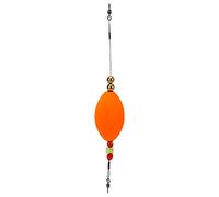 RiToEasysports Flotador de Pesca, Palo de Espuma con Alambre de Acero y Cuentas de Cobre para una Velocidad de Entrada Rápida y Baja Resistencia, Aparejos Ligeros Sensibles para Pescadores (Orange)