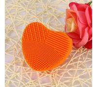 RiToEasysports Forma Multifuncional de Corazón -Uc -up Cepillo, Naranja, para Amantes de la Belleza, Tamaño Portátil (ORANGE)