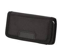 RiToEasysports Funda con Soporte para Cinturón para Teléfono, Nailon Negro, para Teléfonos de 4,7 a 6,1 Pulgadas, Opciones de Transporte Versátiles, Diseño Duradero, Estilo de Vida Activo Al Aire