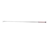 RiToEasysports Fusta de Caballo de Fibra de Carbono, Látigo de Montar de 110cm con Cabeza Tejida de Nylon para Entrenamiento Ecuestre (Black)