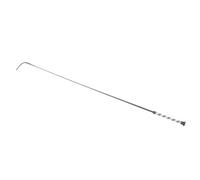 RiToEasysports Fusta de Caballo de Fibra de Carbono, Látigo de Montar de 110cm con Cabeza Tejida de Nylon para Entrenamiento Ecuestre (Gris Oscuro)