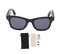 RiToEasysports Gafas Inteligentes, Gafas de Cámara de IA a Prueba de Agua Tooth Blue 5.3 con Cámara HD de 720p 12h Tiempo de Juego para Llamadas de Música Reconocimiento de Fotos