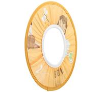 RiToEasysports Gorro de ducha para niños pequeños, gorras de champú, protección para la cabeza del bebé, visera de baño impermeable con patrones de dibujos animados, rosa, verde, azul, amarillo, 12 cm