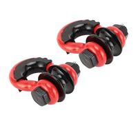 RiToEasysports Grillete remolque, carga pesada con polea recuperación todoterreno, anilla D universal, acero al carbono 3/4 pulgadas 2 piezas, for camión ATV UTV agricultores y aventura off-road
