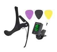 RiToEasysports Guitarra Capo Púas para Guitarra acústica Cambio rápido Accesorios para Guitarra acústica Abrazadera para Llave Púas para Guitarra Bolsa Negra Púas para Guitarra