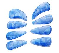 RiToEasysports Guzheng - Juego de 8 púas de silicona para citara china, púas profesionales reutilizables y antiadherentes para accesorios de instrumentos de cuerda (color de la