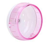 RiToEasysports Hamster Rueda de Plástico Súper Silenciosa para Mascotas Pequeñas, Diseño Desmontable, Juguete de Ejercicio de Silencio Nocturno para Chinchilla, Rosa 4.53x4.53x3.54 Pulgadas (Pink)