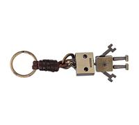 RiToEasysports Hermoso Llavero Robot Retro Punk Style Holder de Llave de Trabajo Fine Tráiler para la Encantadora Cadena de Llaves para el Cumpleaños -Cristmas Ceremonía