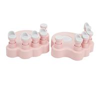 RiToEasysports Herramienta de Entrenamiento de Dedos para Piano, Corrector de Manos, Entrenador de Fuerza, Antiarrugas para Principiantes y Amantes del Piano Aficionado, ABS + Silicona (Rosáceo)