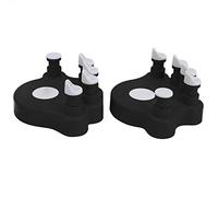 RiToEasysports Herramienta de Entrenamiento de Dedos para Piano, Corrector de Manos, Entrenador de Fuerza, Antiarrugas para Principiantes y Amantes del Piano Aficionado, ABS + Silicona (BLACK)