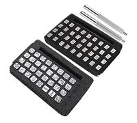 RiToEasysports Herramienta de Perforación de Sellos de Cuero para Entusiastas del Trabajo en Cuero Impresión Artesanal Duradera Número de Letra de Aleación de Zinc 6 mm+ Adecuado para Artesanos y