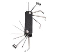 RiToEasysports Herramientas de Guitarra, Herramienta de Reparación de Llave de Guitarra 12 en 1 de Aleación de Aluminio Multifuncional para Pedales de Efectos de Bajos