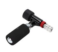 RiToEasysports Inflador de Neumáticos de Bicicleta de CO2, Inflador de Neumáticos de Bicicleta Portátil de Aleación de Aluminio con Válvula de Control y Funda Aislante, Se Adapta a Válvulas para