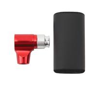 RiToEasysports Inflador de Neumáticos de Bicicleta de CO2, Válvula Presta, Válvula Americana Compatible con Rosca UNF de 3/8 Pulgadas, 12g, 16g, 18g, 25g, Cartuchos, Bomba para Bicicleta (Rojo)