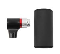 RiToEasysports Inflador de Neumáticos de Bicicleta de CO2, Válvula Presta, Válvula Americana Compatible con Rosca UNF de 3/8 Pulgadas, 12g, 16g, 18g, 25g, Cartuchos, Bomba para Bicicleta (Black)