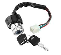 RiToEasysports Interruptor de Llave Al Bloque de Encendido con 6 Cables 3 Lugar 2 Claves para Motor de Motor Resistente Al y único