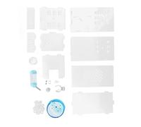 RiToEasysports Jaula de Acrílico Transparente para Hámster con Ruedas Silenciosas, Diseño Espacioso para Hámster, Espacio Habitable Cómodo, 44 Accesorios Incluidos
