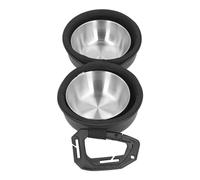 RiToEasysports Juego de Cuencos Dobles Portátiles para Perros, Acero Inoxidable Ligero con Bolsa de Almacenamiento EVA para Actividades Al Aire Libre
