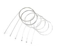 RiToEasysports Juego de Cuerdas de Guitarra Duraderas de 6 Piezas con Bobinado Antialeación para Guitarristas Nylon + Bobinado de Aleación de Cobre Plateado para Principiantes/estudiantes (cuerdas