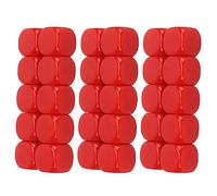 RiToEasysports Juego de Dados en 30PCS 16MM Cubos de Dados Redondeados de Plástico de 6 Lados para Juegos Party Fun DIY Sticker Enseñanza de Matemáticas (Rojo) Accesorios Aeronáuticos