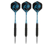 RiToEasysports Juego de Dardos Profesionales con Punta de Acero, Punta de Metal con Barril de Hierro Antideslizante, Ejes y Plumas de Aluminio, para Juegos de Diana, Hogar, Pub, Bar, Fiesta (Blue)
