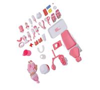 RiToEasysports Juego de Dentista con 25 Accesorios, Set de Juguetes Dentistas, Kit de, Música Interactiva y Características de Luz, Juguete de Juego de Roles Educativo, Configuración de Clínica de