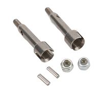 RiToEasysports Juego de Eje de Rueda Delantera RC, Repuesto de Horquilla de Copa CVD de Acero Inoxidable Duradero para Coche Axial SCX24 1/24 RC, 2 uds.
