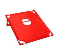 RiToEasysports Juego de Lanzamiento de Puf Portátil de Plástico con 2 Tablas, 6 Pufs de 22,8 X 20,1 X 7,2 Pulgadas para Acampar, Playa, Patio Trasero, Fiesta, Juego de Césped