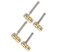 RiToEasysports Juego de Monturas para bajo de Latón de 4 piezas: Juego de Puente de Acero Inoxidable para bajo Eléctrico con un Sonido Más Completo y Brillante