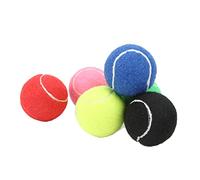 RiToEasysports Juego de Pelotas de Tenis Pelotas de Entrenamiento de Tenis de Cachemira y Goma Paquete de 6 Multicolor Baja Compresión Control de Rebote para Clubes de Práctica Juvenil Ejercicio en