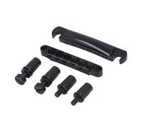 RiToEasysports Juego de Puente y Cordal de 12 Cuerdas de Repuesto para Guitarra Eléctrica, Material Metálico, Fácil Instalación, Negro