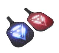 RiToEasysports Juego de Raquetas Deportivas de 2 Uds con Madera Compuesta de Fibra de Vidrio, Bolsa de Transporte, 4 Pelotas, 2 Recogedores de Pelotas, Empuñaduras para Juegos Al Aire