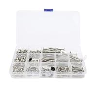 RiToEasysports Juego de tornillos para guitarra eléctrica, cierres de metal de alta dureza para guitarristas con caja de almacenamiento (plateado)