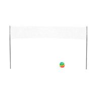 RiToEasysports Juego de Voleibol Portátil, de Red Completo con Postes de Acero de Soporte Fuerte para Deportes de Acampada en el Patio Trasero de la Playa Al Aire