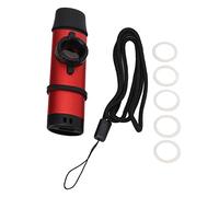 RiToEasysports Kazoo, Instrumento Musical Kazoo de Metal Profesional con Tonos Ajustables y 5 Diafragmas de Flauta para Adultos Bandas Actuación en Vivo Viajes (rojo)