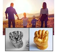 RiToEasysports Kit de Molde de Mano de Bricolaje Kit de Fundición a Mano 3D de Escultura a para Parejas Las Familias Crean un de Estatua único con Captura de Yeso Real Cada Detalle