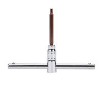 RiToEasysports Llave de Mango en Forma de T, Llave para Patines de Ruedas Patines de Acero Inoxidable Quitar Accesorios con Mango en Forma de T de 15,5 cm Llave Hexagonal Interior de 4 mm