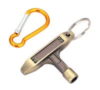 RiToEasysports - Llave de tambor portátil de bronce con llave y hebilla