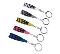 RiToEasysports Llavero de Flipper de Silicona, Soporte de Llave de Aletas de Buceo Decorativas, Llavero de Buceo con Diseño Distintivo, Múltiples Usos, para Mochilas, Identificación Rápida