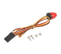 RiToEasysports Luz de Alarma para Coche RC, 5 Modos de Luz de Advertencia LED Compacta Redonda de Alta Simulación con de Modo de Control Remoto, para Ambulancia de Bomberos de Policía con (rojo)