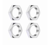 RiToEasysports M Tuercas de 12 Ruedas, Tuercas de Rueda de Aleación de Aluminio de 12 Mm de Diámetro de Rosca con Llave de 17 Mm Accesorio de Juguete de Automóvil RC para Modelo de Automóvil (Silver)
