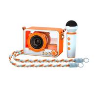 RiToEasysports Máquina de Karaoke con 2 Micrófonos Inalámbricos, Altavoz Portátil 5,3 con Batería de 650mAh para Fiesta en Casa, Viajes de Camping Al Aire Libre (#3)