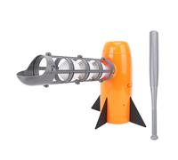 RiToEasysports Máquinas de Lanzamiento de Béisbol, Entrenador de Béisbol Automático de Inicio con un de Plástico con 5 Bolas y 1 Bate para Entrenamiento