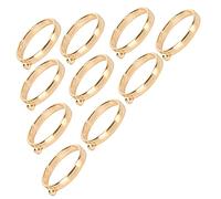 RiToEasysports Material de Aleación Brillante de la Percha del Marco Hohl para el do -the -the Making You Jewelry Crea Hallazgos para Suministros para la Cadena de Resedia, Aretes, 10 Pcs (KC oro)