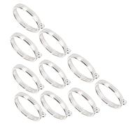 RiToEasysports Material de Aleación Brillante de la Percha del Marco Hohl para el do -the -the Making You Jewelry Crea Hallazgos para Suministros para la Cadena de Resedia, Aretes, 10 Pcs (Tipo 1)