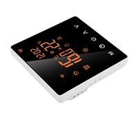 RiToEasysports ME81H Smart WiFi LCD Termostato: para Sistemas de Calefacción para Hogares, Oficina, Hotel y Centros Comerciales (Prensa blanca de espalda naranja 3A)