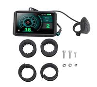 RiToEasysports Medidor de Pantalla de Bicicleta Eléctrica, Pantalla de Color del Panel LCD con 5 Núcleos Protocolo de Comunicación de Cable a Prueba de Agua 2 para Scooter de Bicicleta de