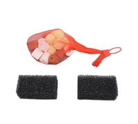 RiToEasysports Medios de Filtro de Peces Biobolas Color Filtro Bacteriológico con 2 Almohadillas de Negro Adicionales para Acuarios de Peces Estanques