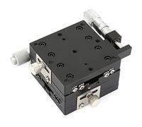 RiToEasysports Mesa Deslizante Manual de Plataforma de Recorte de Etapa Lineal con Rodillos Cruzados para Instrumentos ópticos e Inspección de Precisión Equipo de Producción de Pantalla Táctil